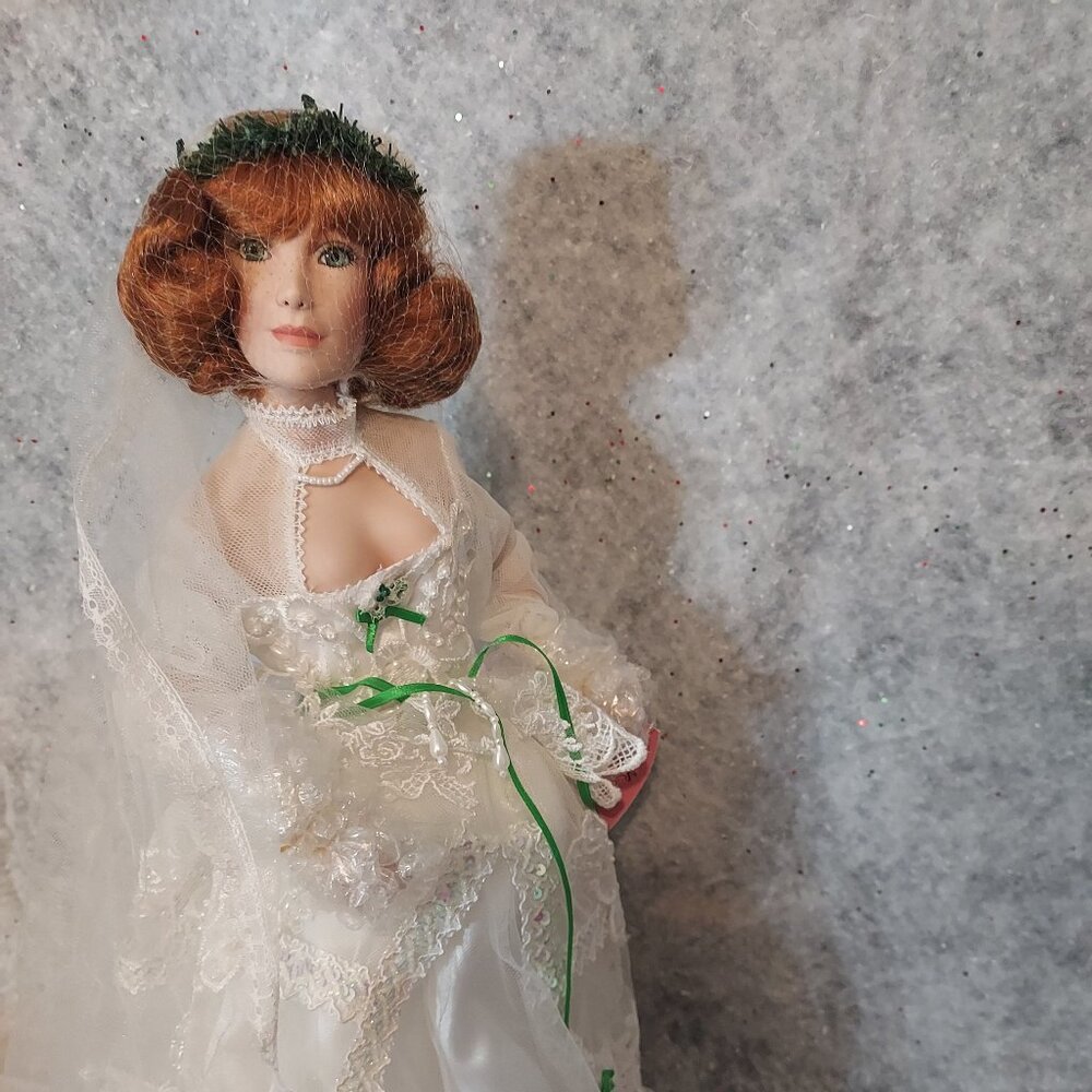Maureen, Irish Bride Porcelain Doll Paradise Collection